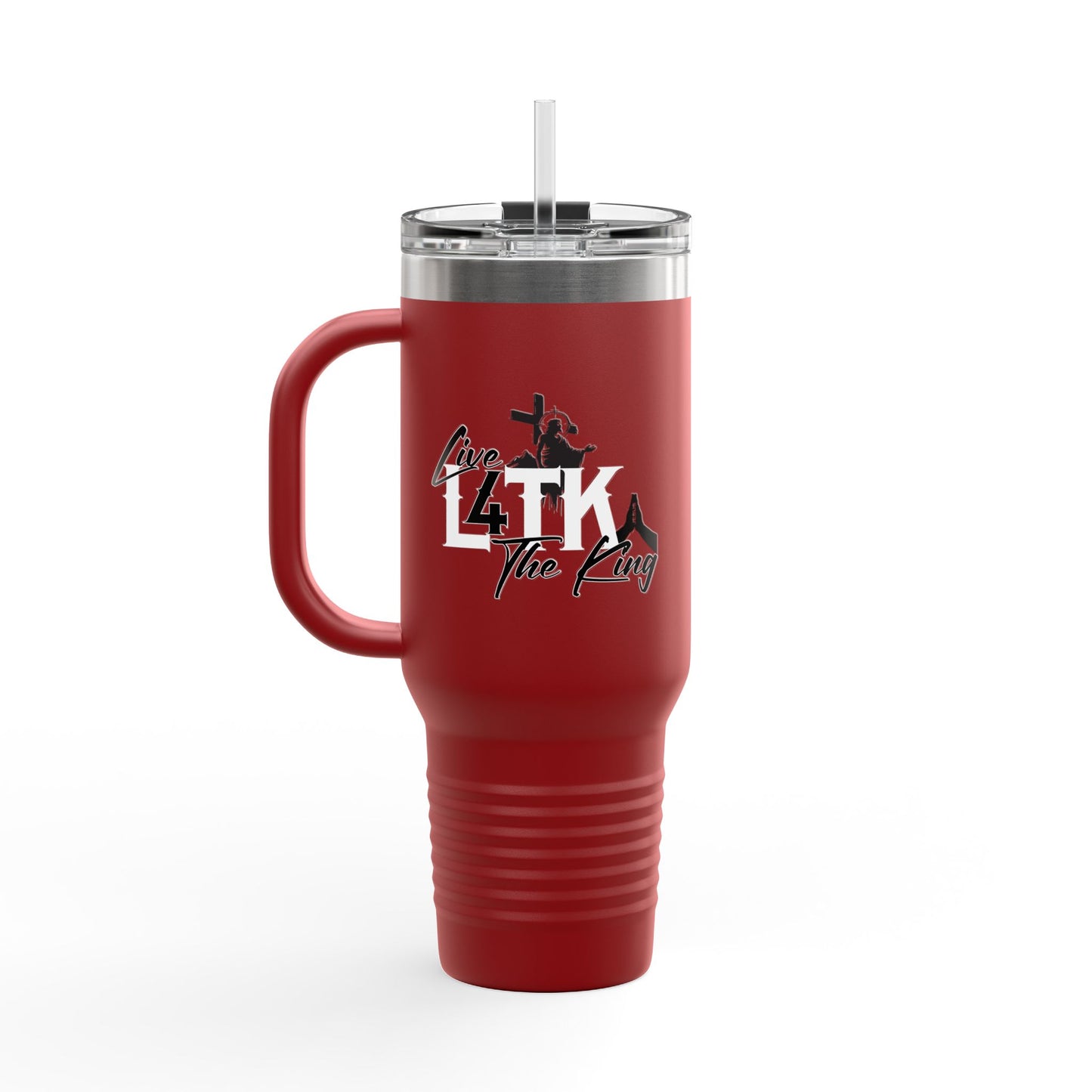 Live Like the King Insulated Travel Mug - 40oz Adventure Companion