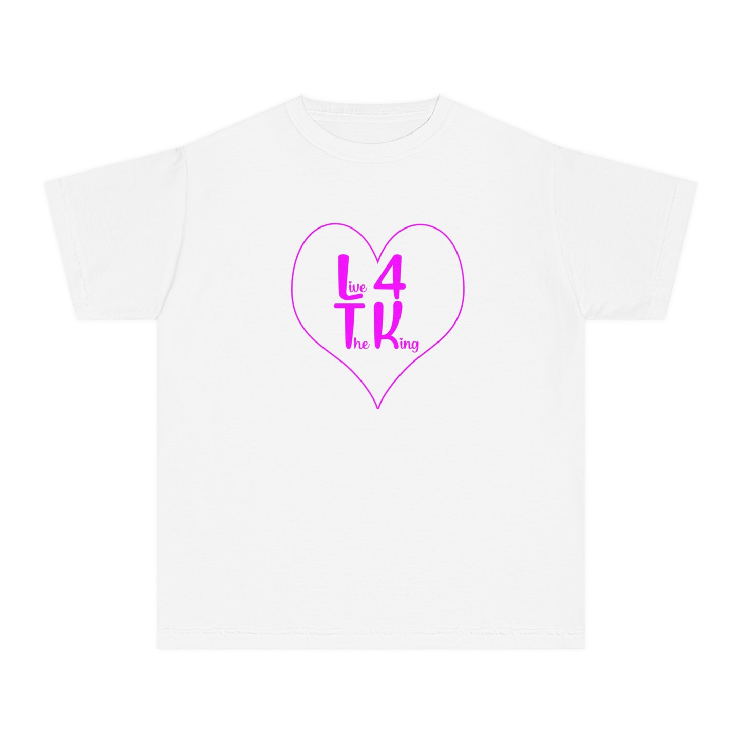 Live 4 The King Youth Midweight Tee - Fun & Trendy T-Shirt for Kids