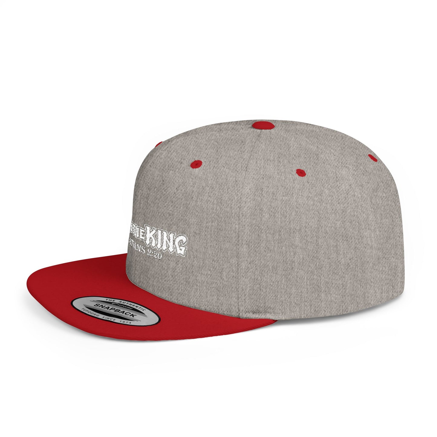 Live Like a King Flat Bill Snapback Cap - Inspirational Christian Hat