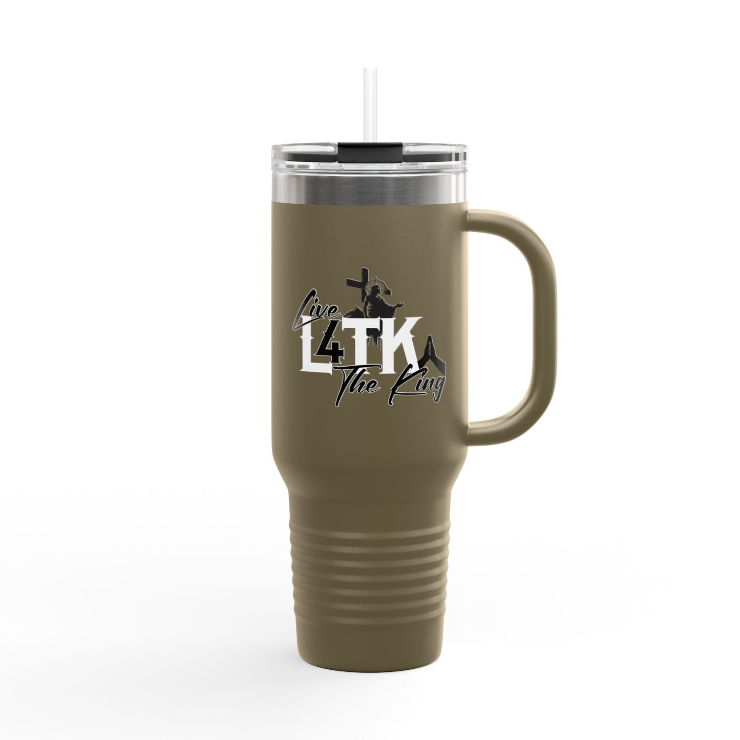 Live Like the King Insulated Travel Mug - 40oz Adventure Companion