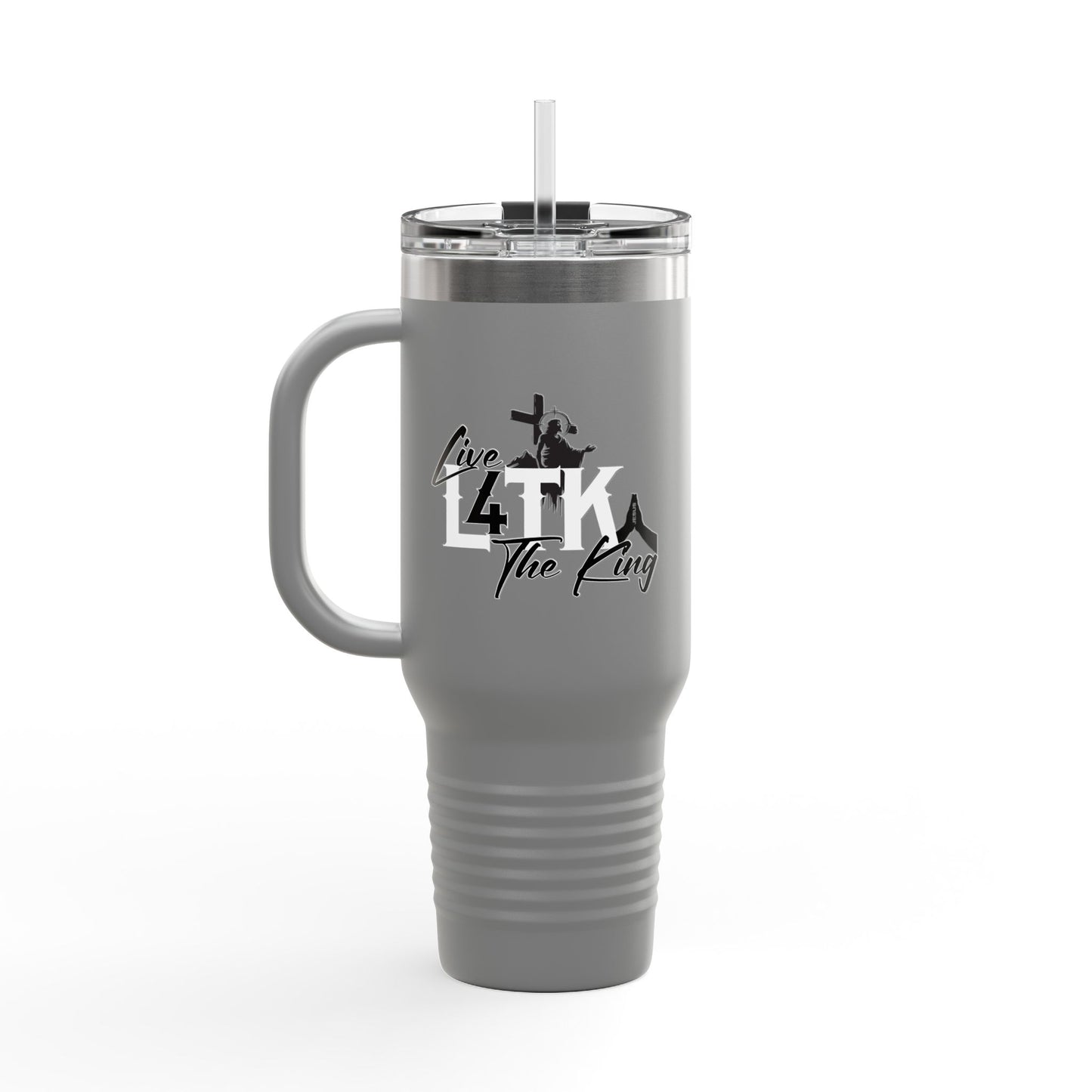 Live Like the King Insulated Travel Mug - 40oz Adventure Companion