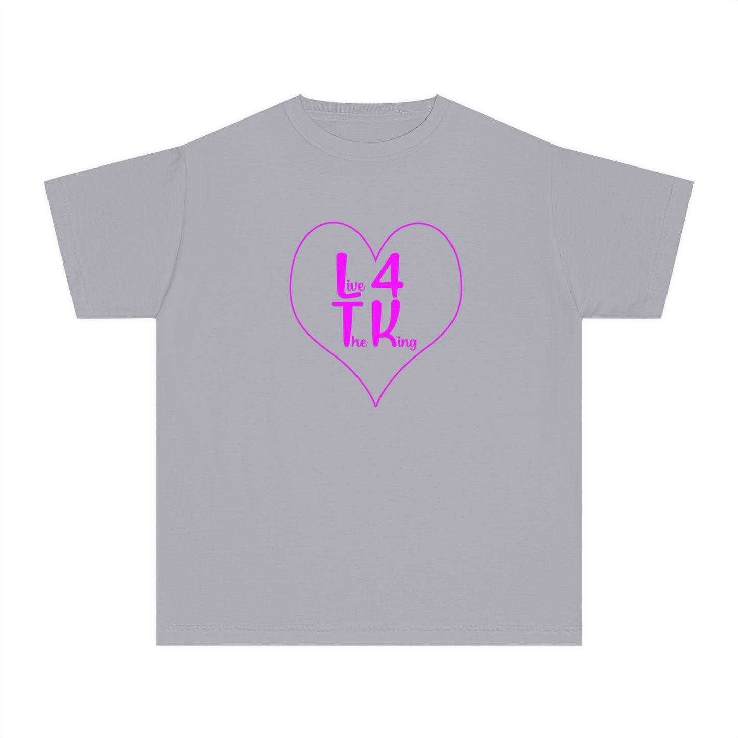 Live 4 The King Youth Midweight Tee - Fun & Trendy T-Shirt for Kids