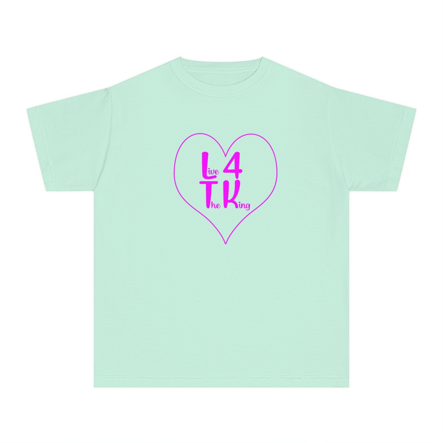 Live 4 The King Youth Midweight Tee - Fun & Trendy T-Shirt for Kids