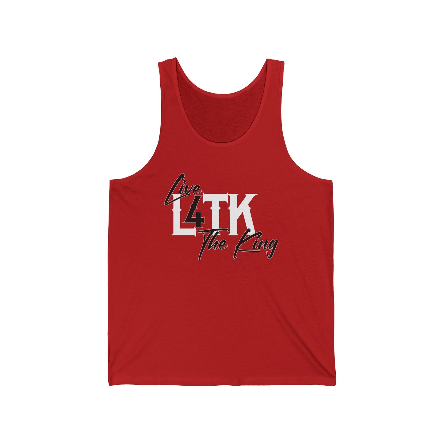 Live 4 The King Unisex Jersey Tank - Casual Summer Wear for Music Lovers