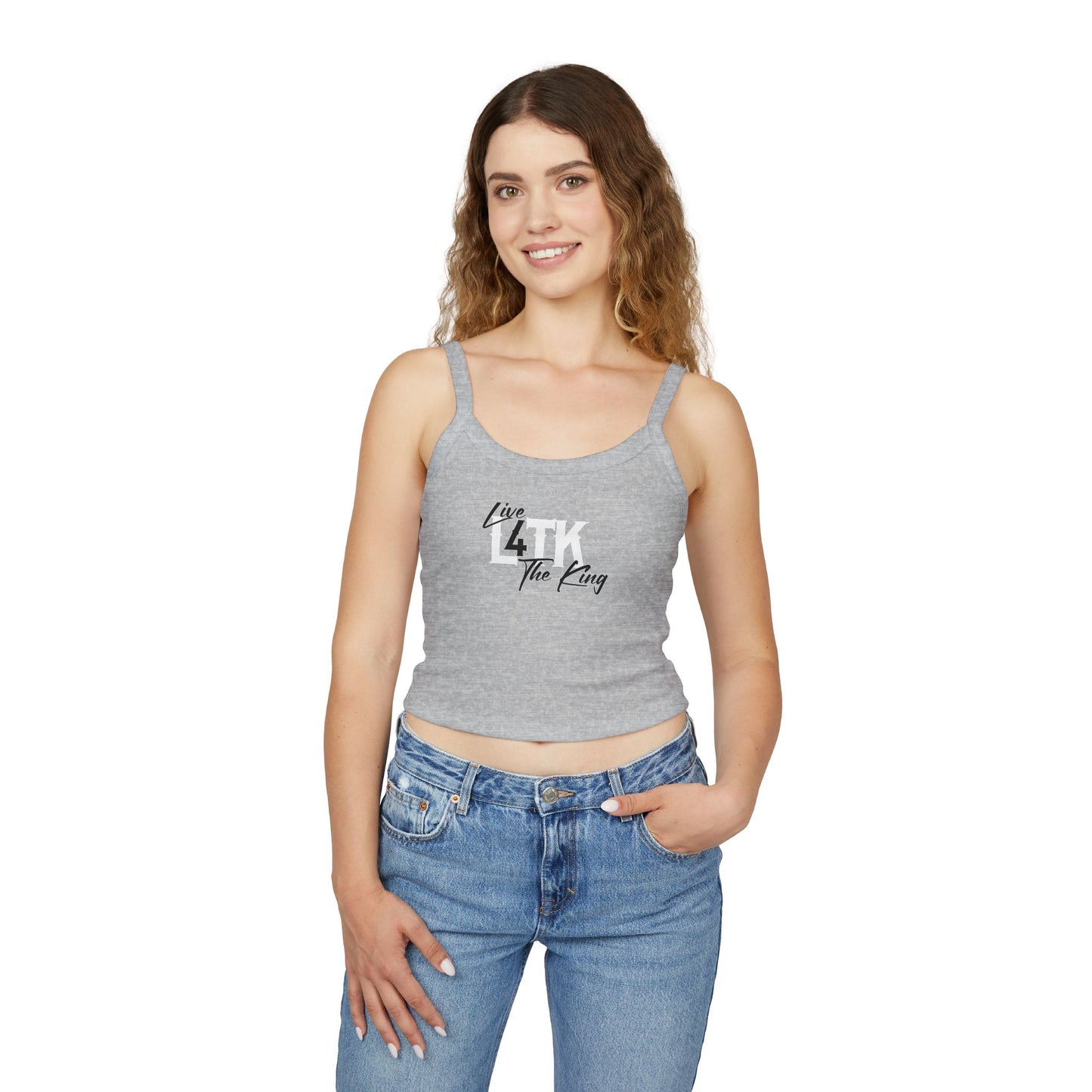 Live 4 The King Women's Spaghetti Strap Tank Top - Trendy Summer Wear