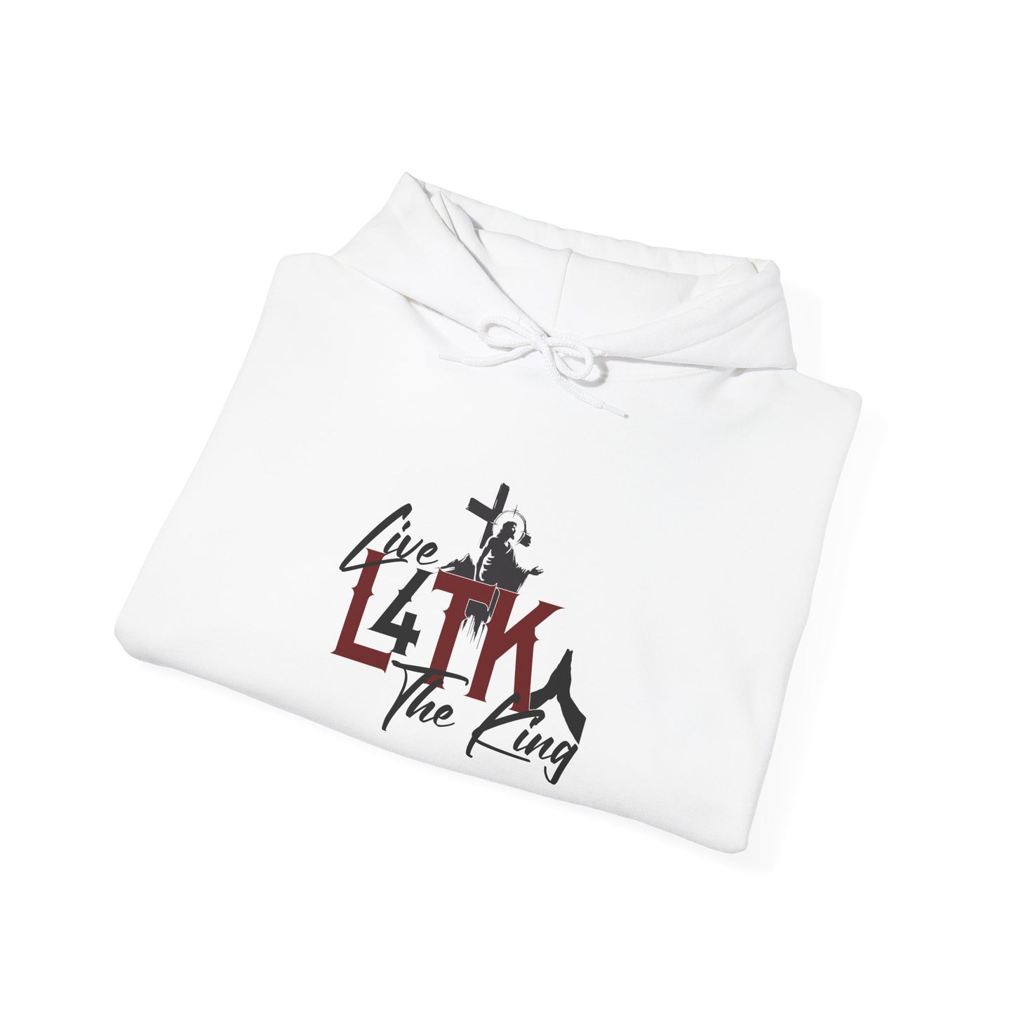 Live Like The King Unisex Hoodie - Inspirational Heavy Blend Sweatshirt