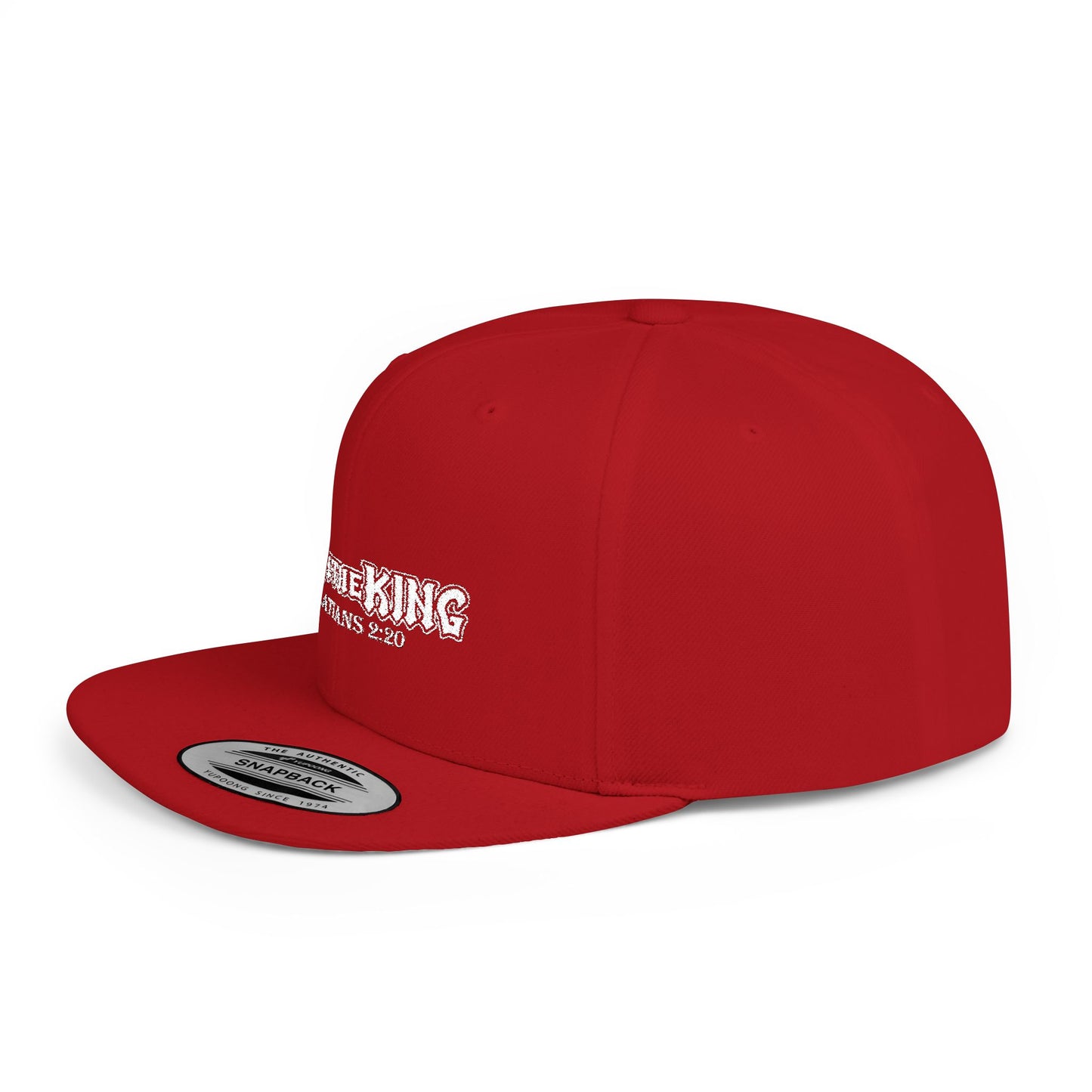 Live Like a King Flat Bill Snapback Cap - Inspirational Christian Hat
