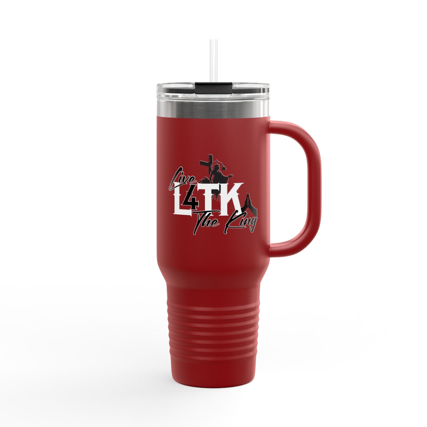 Live Like the King Insulated Travel Mug - 40oz Adventure Companion
