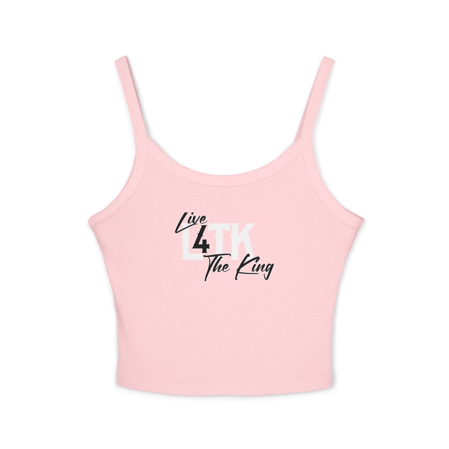 Live 4 The King Women's Spaghetti Strap Tank Top - Trendy Summer Wear