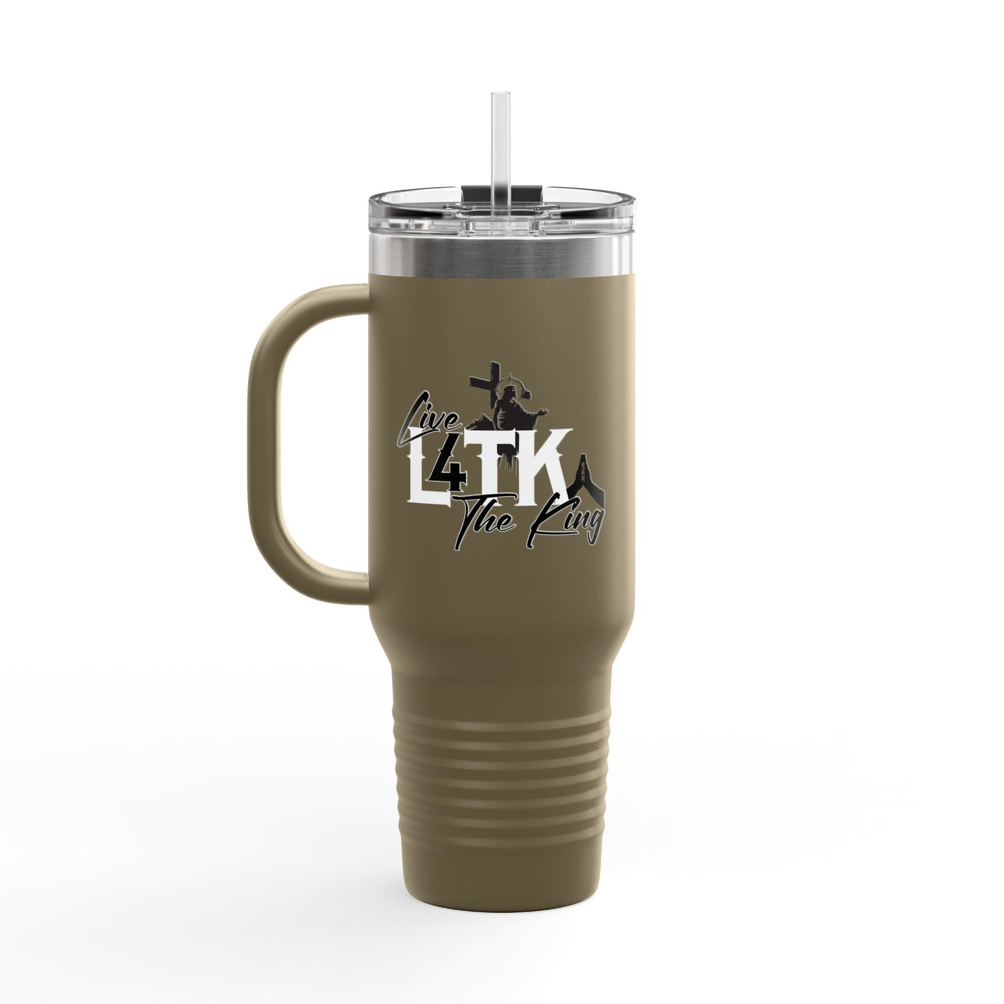 Live Like the King Insulated Travel Mug - 40oz Adventure Companion