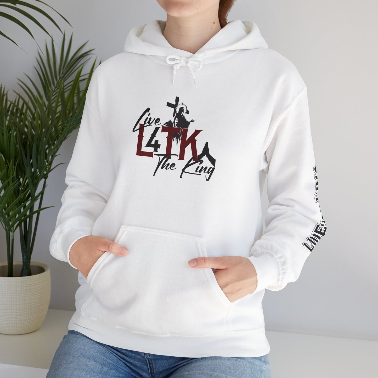 Live Like The King Unisex Hoodie - Inspirational Heavy Blend Sweatshirt