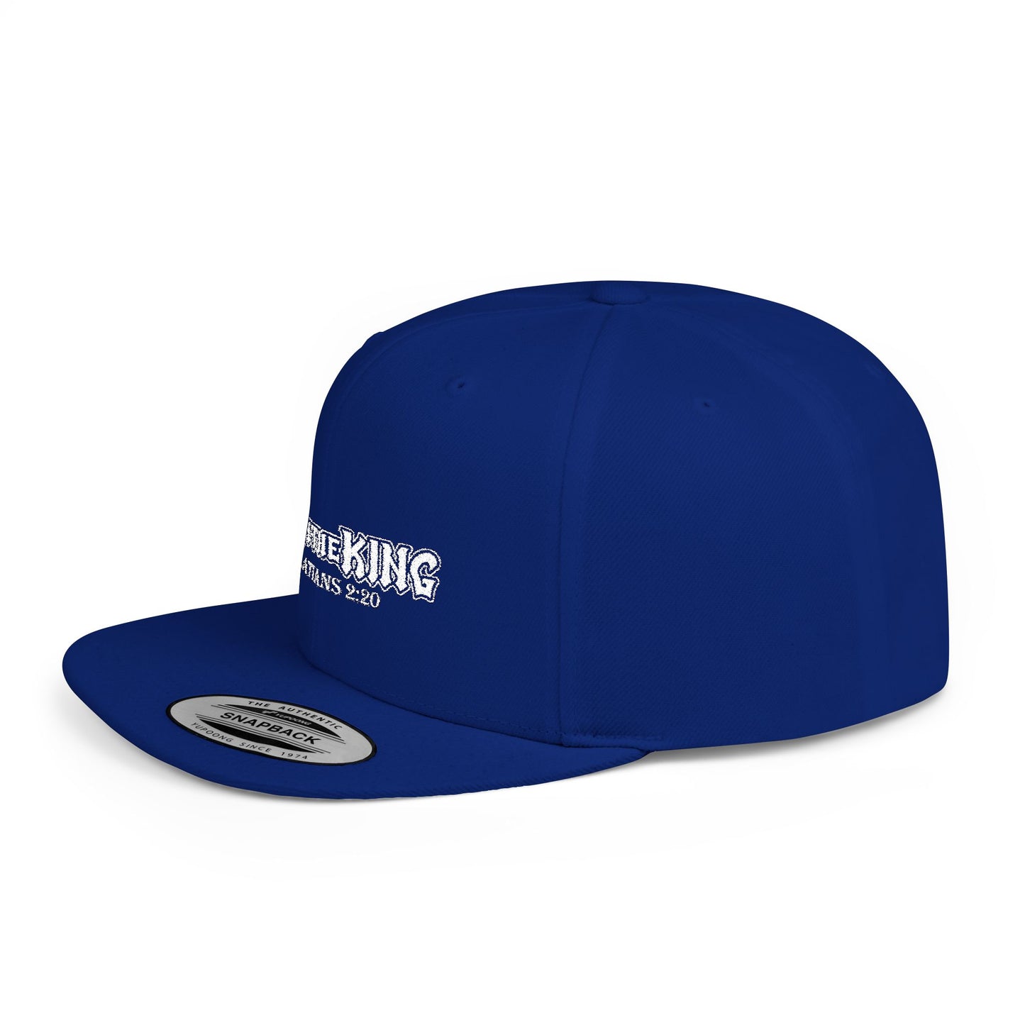 Live Like a King Flat Bill Snapback Cap - Inspirational Christian Hat