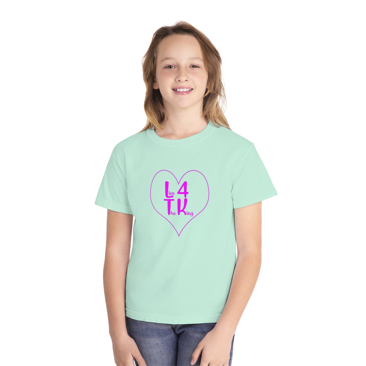 Live 4 The King Youth Midweight Tee - Fun & Trendy T-Shirt for Kids