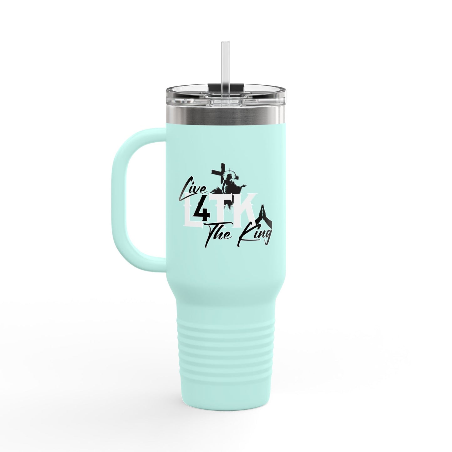Live Like the King Insulated Travel Mug - 40oz Adventure Companion