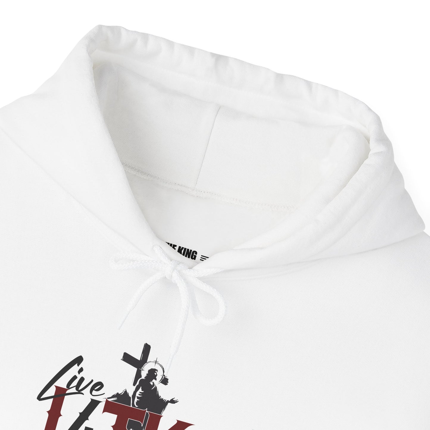 Live Like The King Unisex Hoodie - Inspirational Heavy Blend Sweatshirt