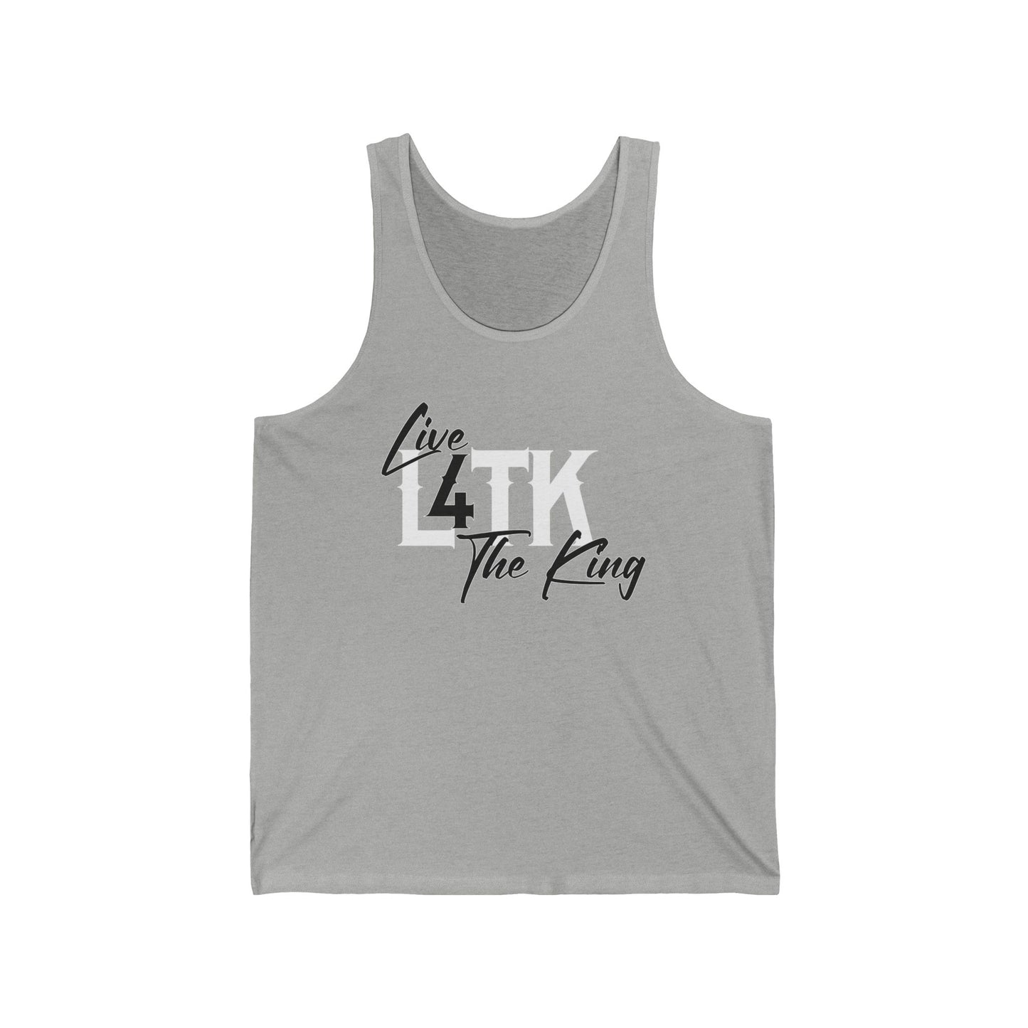 Live 4 The King Unisex Jersey Tank - Casual Summer Wear for Music Lovers