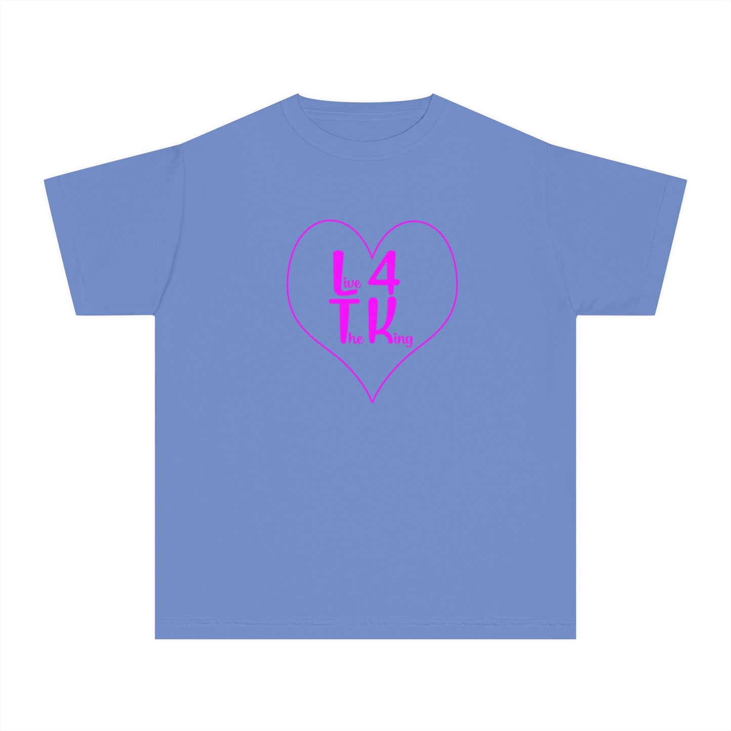 Live 4 The King Youth Midweight Tee - Fun & Trendy T-Shirt for Kids