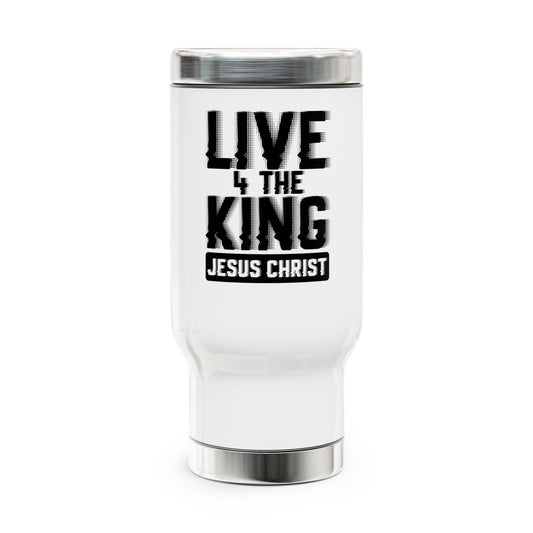 Travel Mug - Have Your Morning Coffee with GOD - 14oz