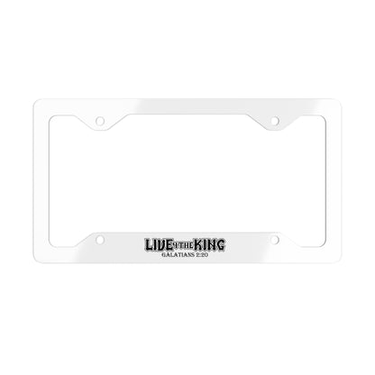 Inspirational Metal License Plate Frame | Christian Gift, Galatians 2:20, Car Decor, Religious Accessory, Unique Gift Idea