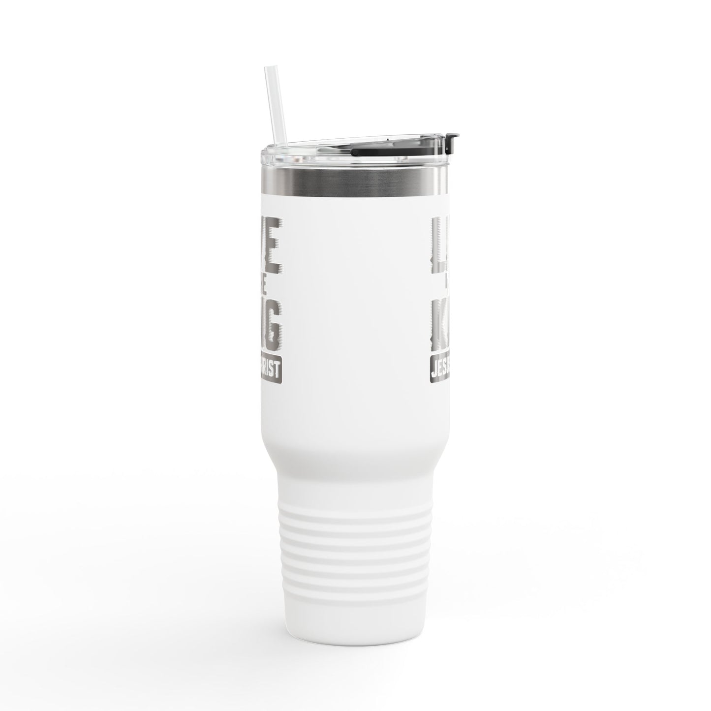 Live for the King Insulated Travel Mug | 40oz Christian Mug for Coffee Lovers, Outdoor Adventures, Gifts