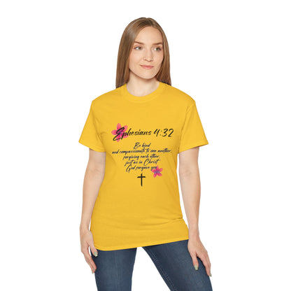 Inspirational Faith Tee - Ephesians 4:32, Christian Gift, Casual Wear, Unisex Shirt, Uplifting Quote Apparel
