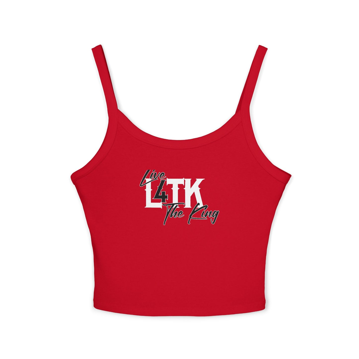 Live 4 The King Women's Spaghetti Strap Tank Top - Trendy Summer Wear