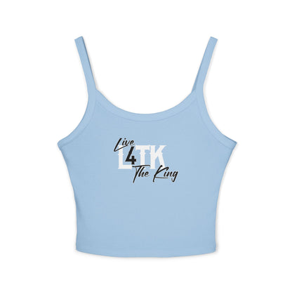 Live 4 The King Women's Spaghetti Strap Tank Top - Trendy Summer Wear