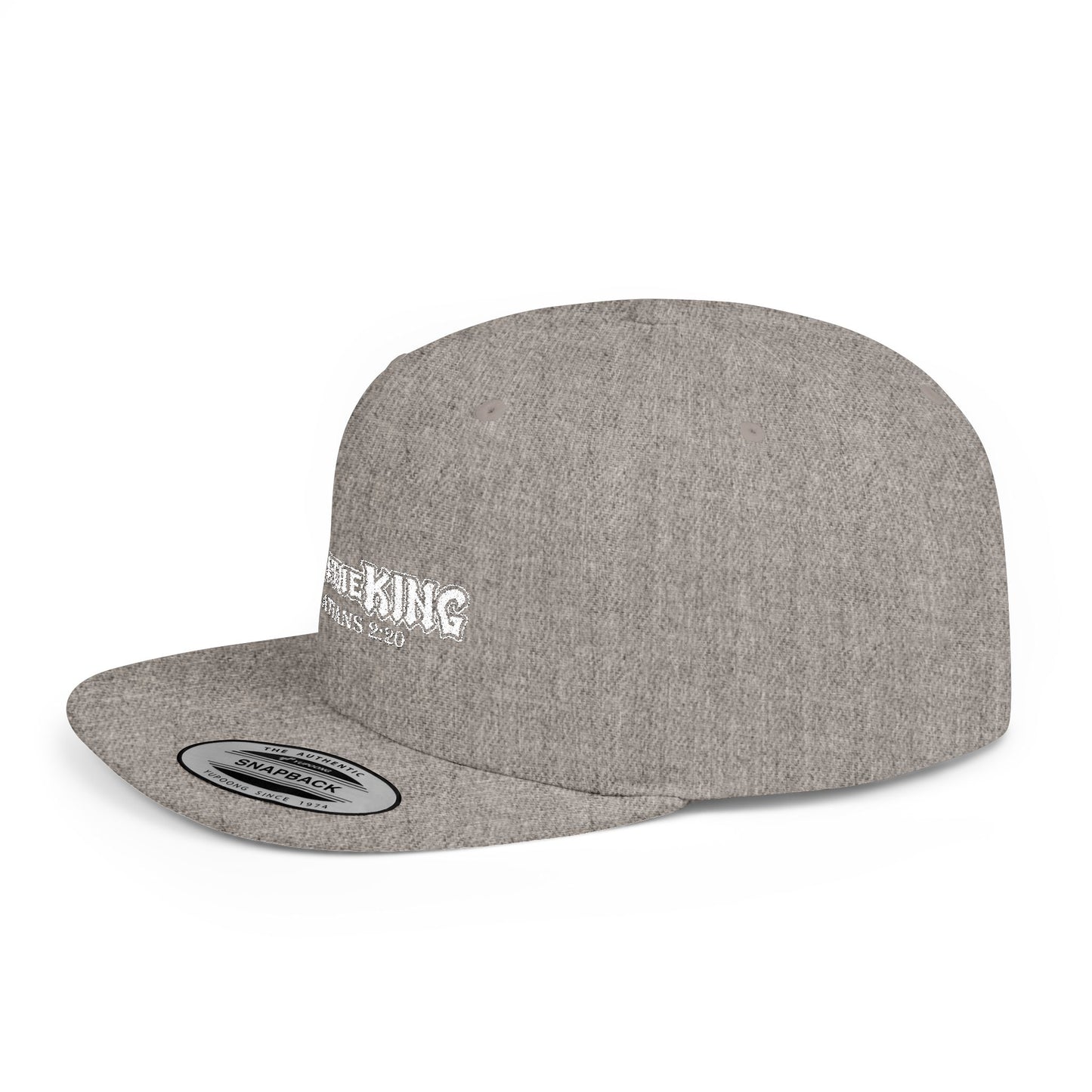 Live Like a King Flat Bill Snapback Cap - Inspirational Christian Hat