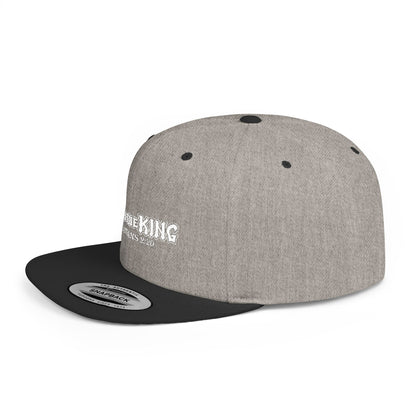 Live Like a King Flat Bill Snapback Cap - Inspirational Christian Hat