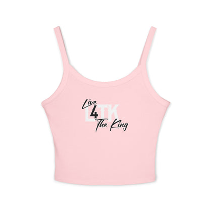 Live 4 The King Women's Spaghetti Strap Tank Top - Trendy Summer Wear