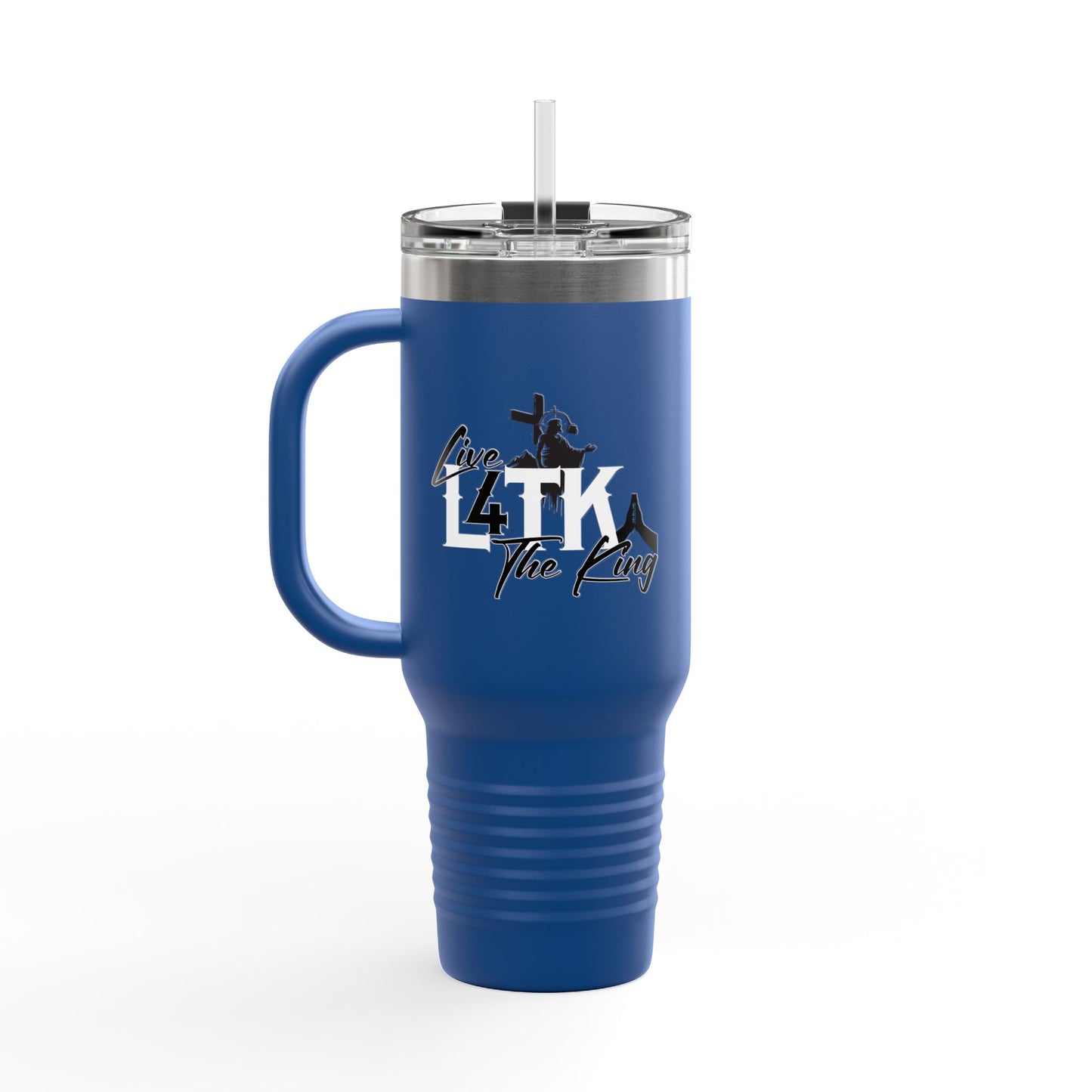 Live Like the King Insulated Travel Mug - 40oz Adventure Companion