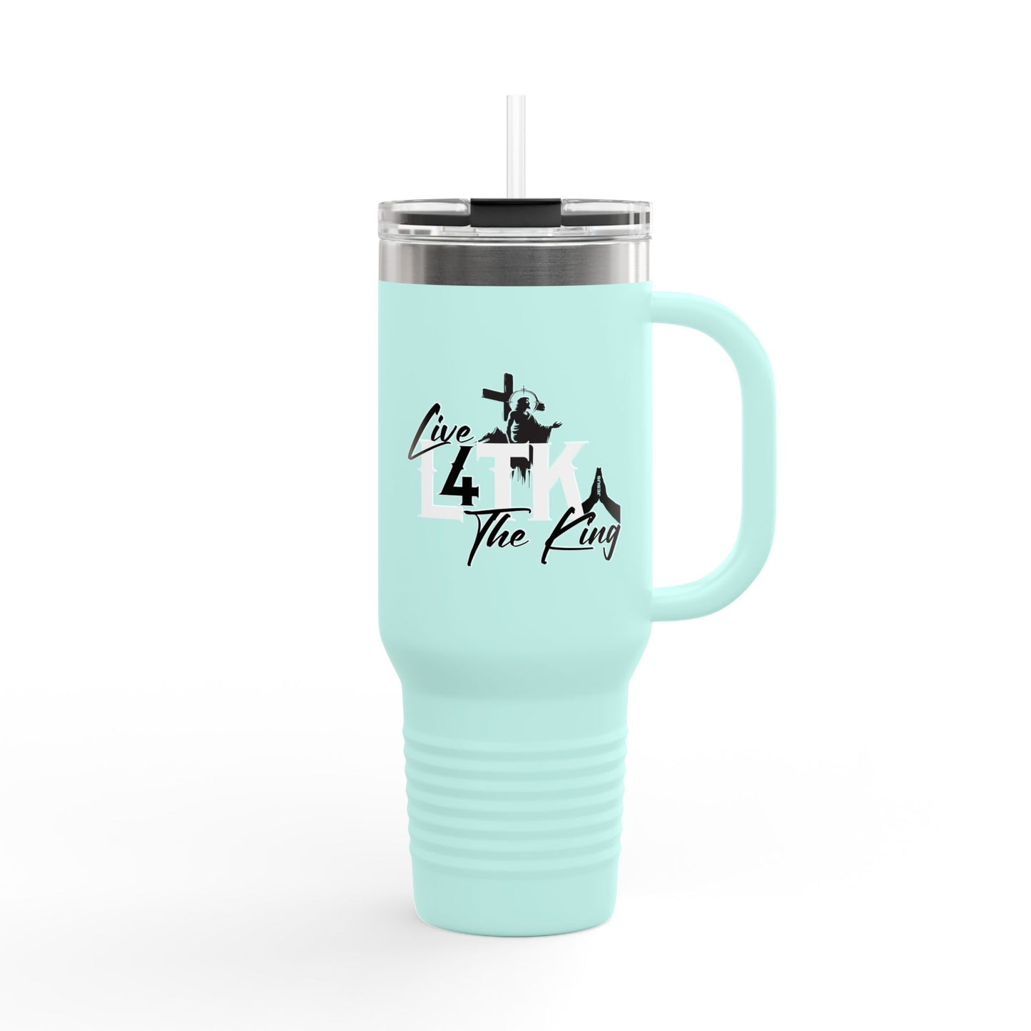 Live Like the King Insulated Travel Mug - 40oz Adventure Companion
