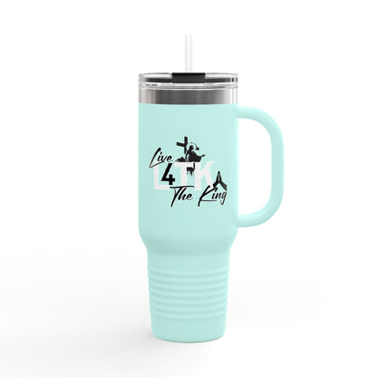 Live Like the King Insulated Travel Mug - 40oz Adventure Companion