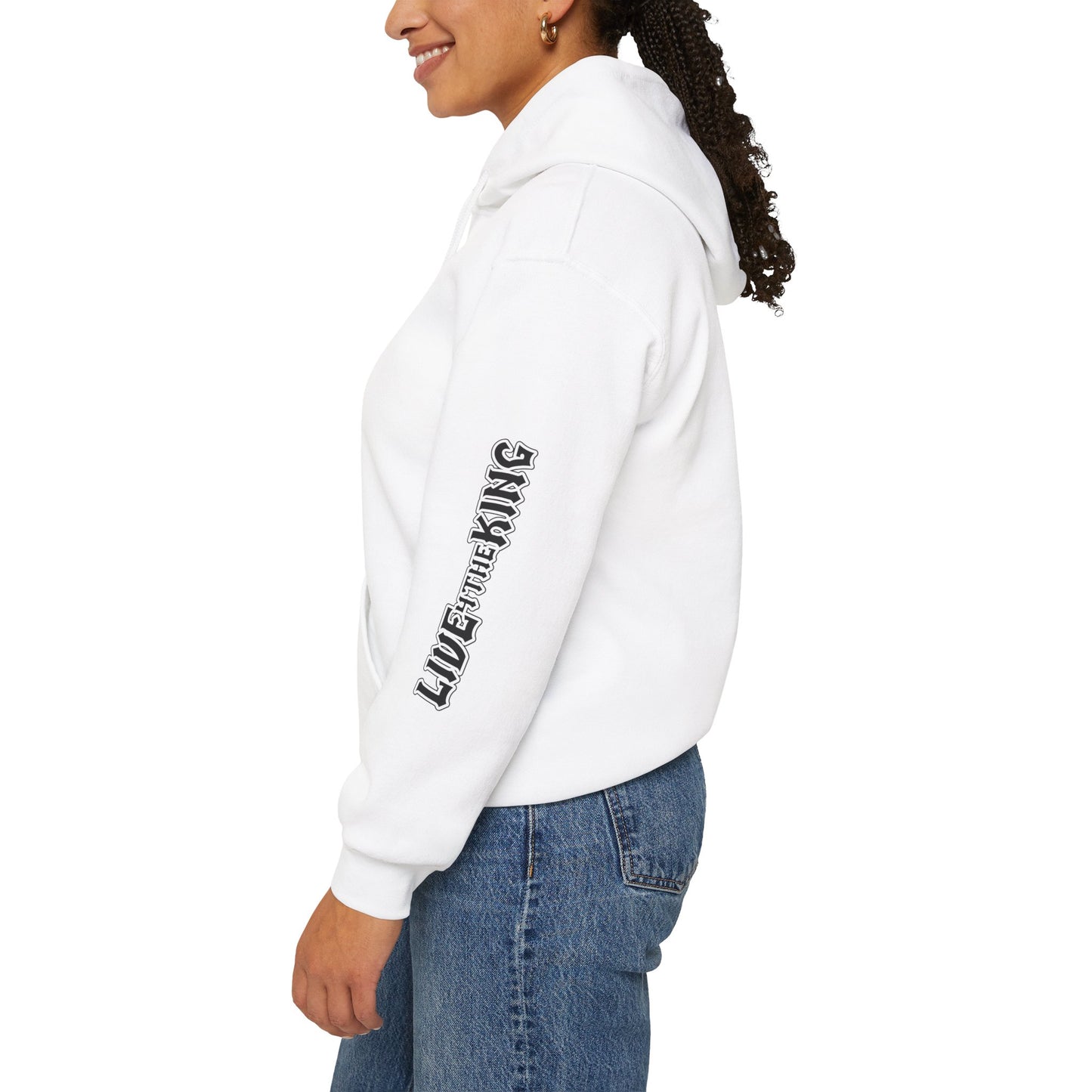 Live Like The King Unisex Hoodie - Inspirational Heavy Blend Sweatshirt