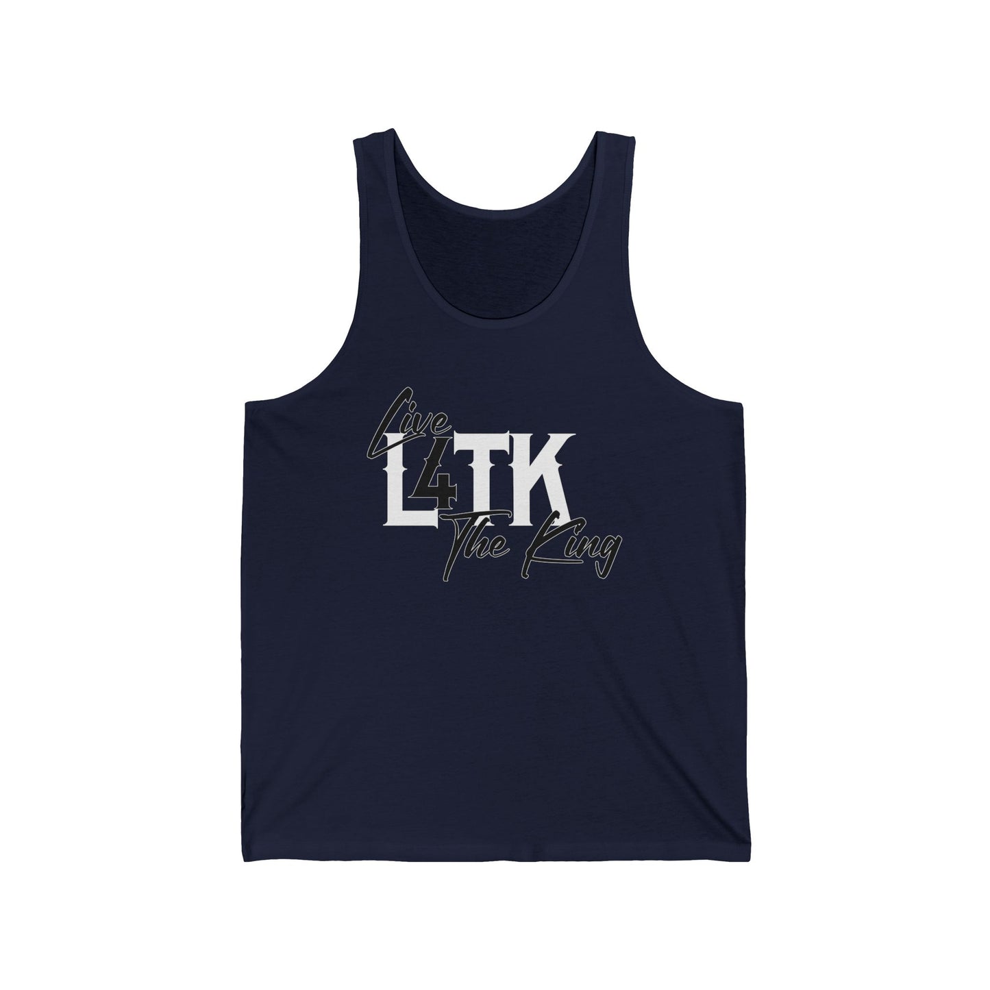 Live 4 The King Unisex Jersey Tank - Casual Summer Wear for Music Lovers