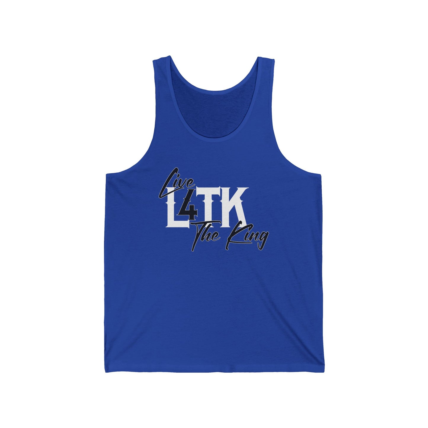 Live 4 The King Unisex Jersey Tank - Casual Summer Wear for Music Lovers